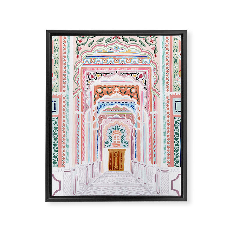 Patrika Gate, India Framed Canvas Print Gallery Image 6