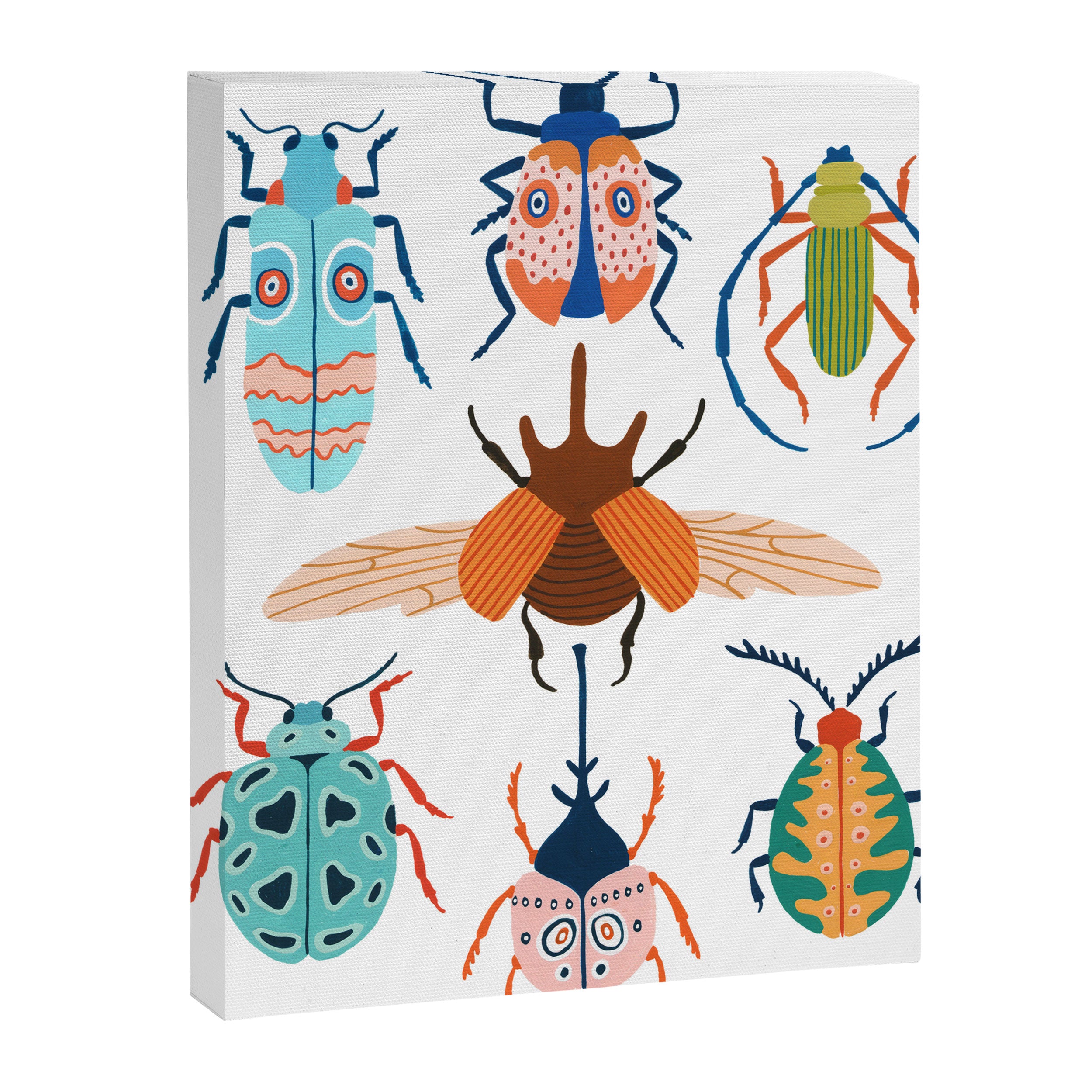 Patterned Beetles Canvas Print Gallery Image 6