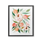 Peach Framed Canvas Print Gallery Image 6