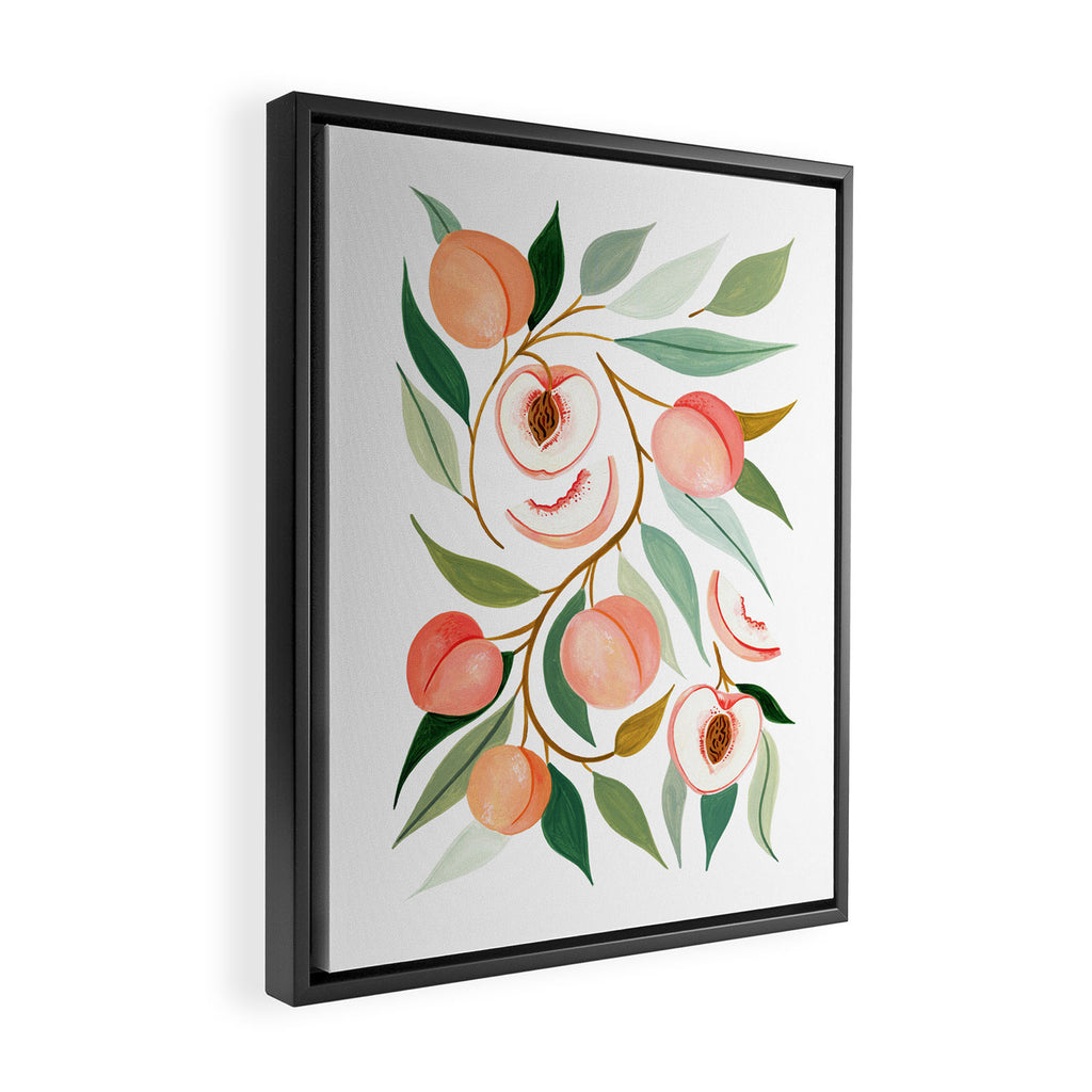 Peach Framed Canvas Print Gallery Image 2