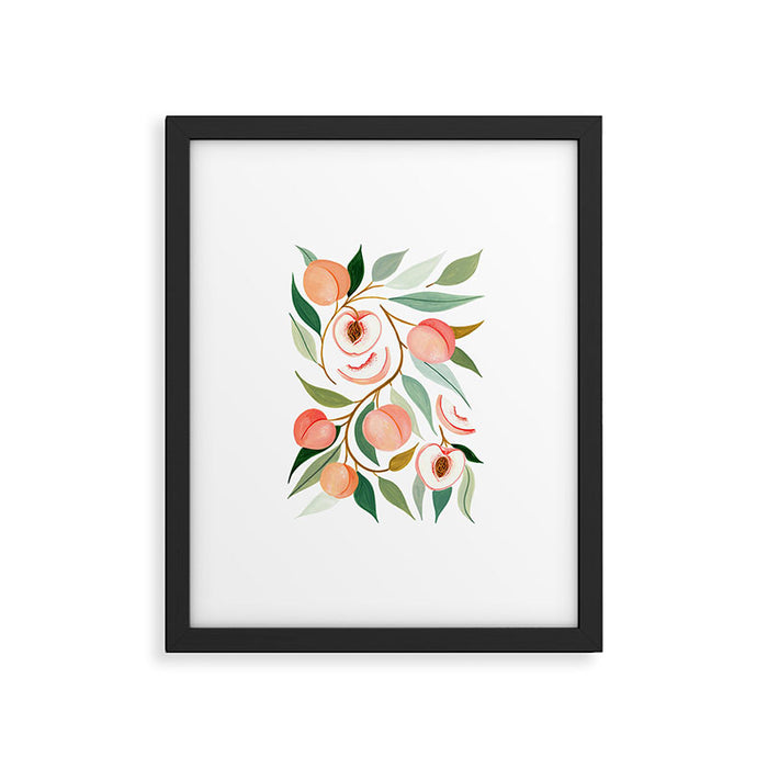 Peach Framed Art Print Gallery Image 1