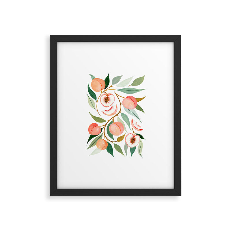 Peach Framed Art Print Gallery Image 5