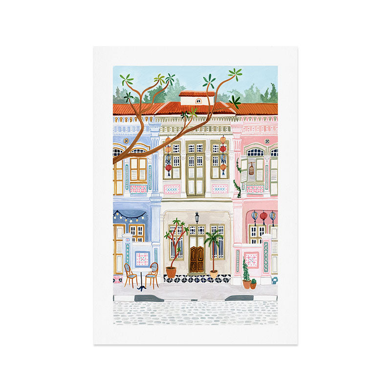 Peranakan Homes, Singapore Art Print Gallery Image 1