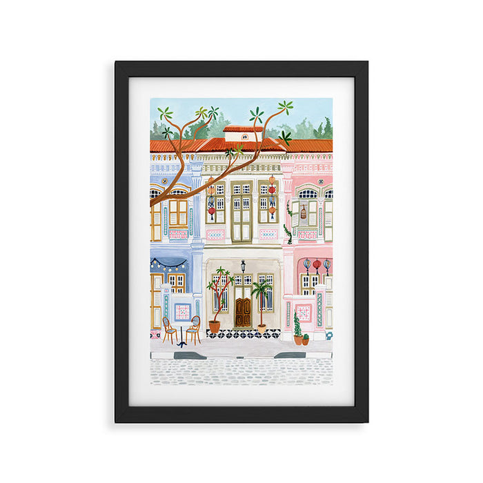 Peranakan Homes, Singapore Framed Art Print Gallery Image 1