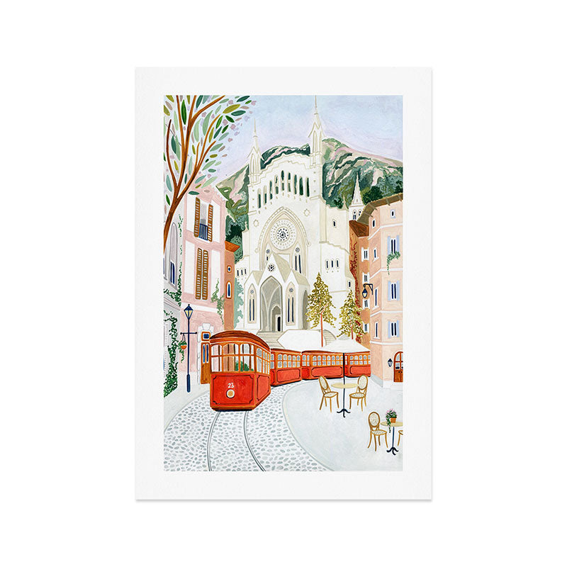 Port De Soller, Mallorca Art Print Gallery Image 1