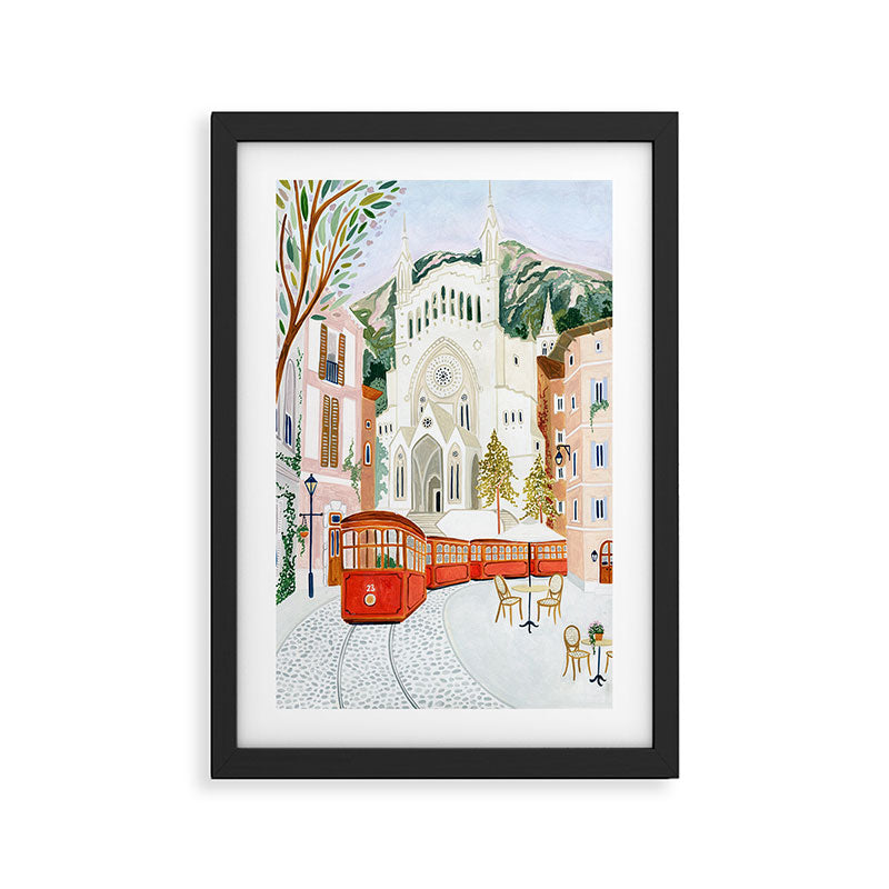 Port De Soller, Mallorca Framed Art Print Gallery Image 2