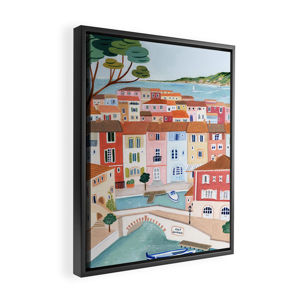 Port Grimaud Framed Canvas Print Gallery Image 2