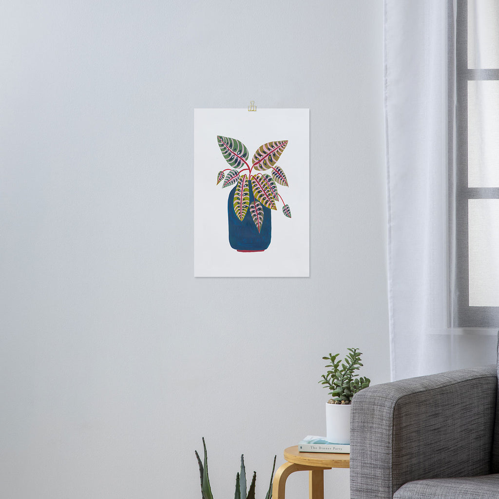 Potted Prayer Plant Art Print Gallery Image 3