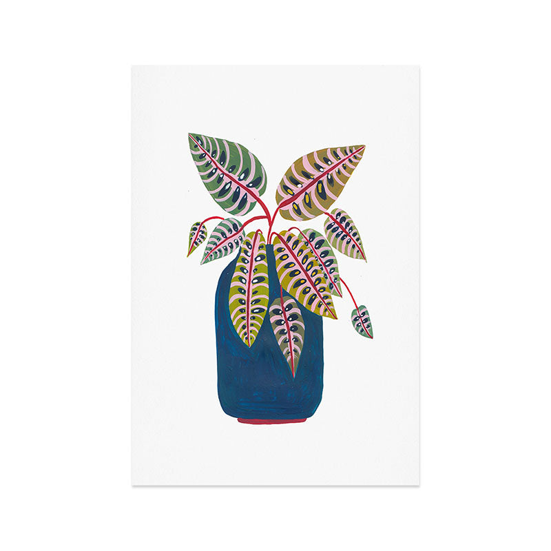 Potted Prayer Plant Art Print Gallery Image 1
