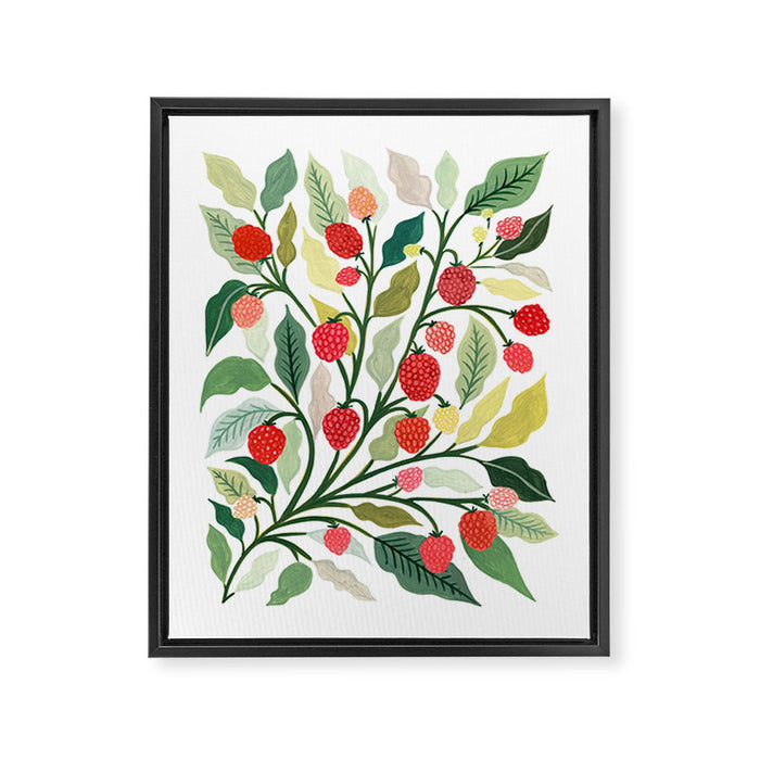 Raspberry Framed Canvas Print Gallery Image 1