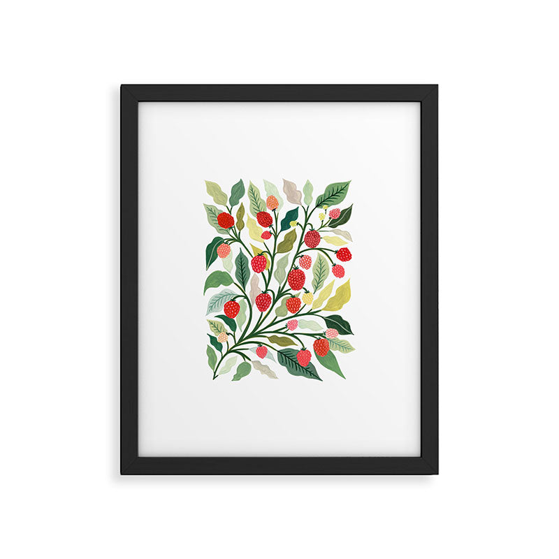 Raspberry Framed Art Print Gallery Image 5