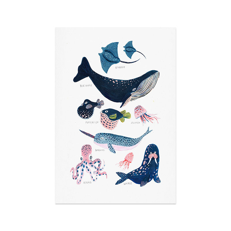 Sea Life Art Print Gallery Image 1