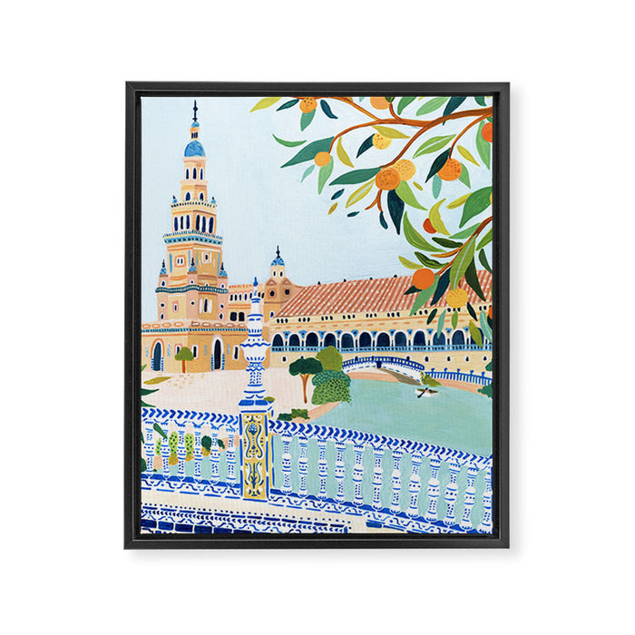 Seville Framed Canvas Print Gallery Image 1