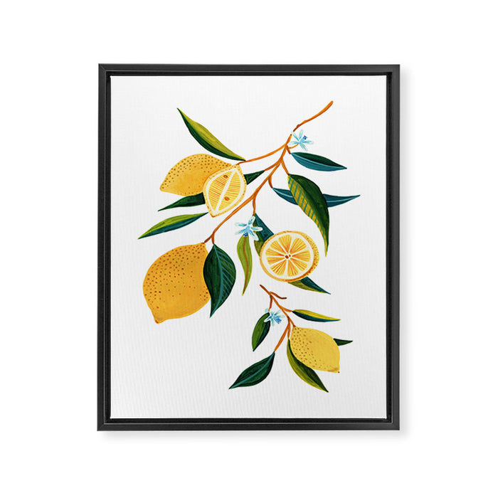 Summer Lemons Framed Canvas Print Gallery Image 1