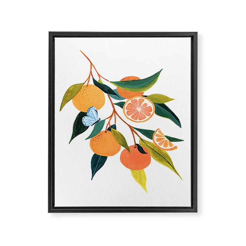 Summer Oranges Framed Canvas Print Gallery Image 6