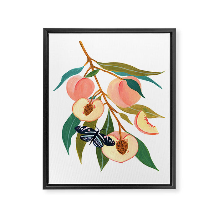 Summer Peach Framed Canvas Print Gallery Image 1