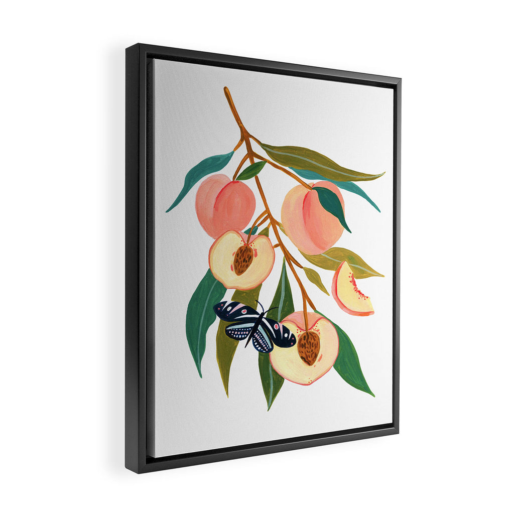 Summer Peach Framed Canvas Print Gallery Image 2