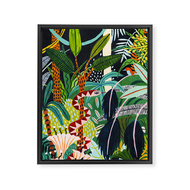 The Jungle at Midnight Framed Canvas Print Gallery Image 6