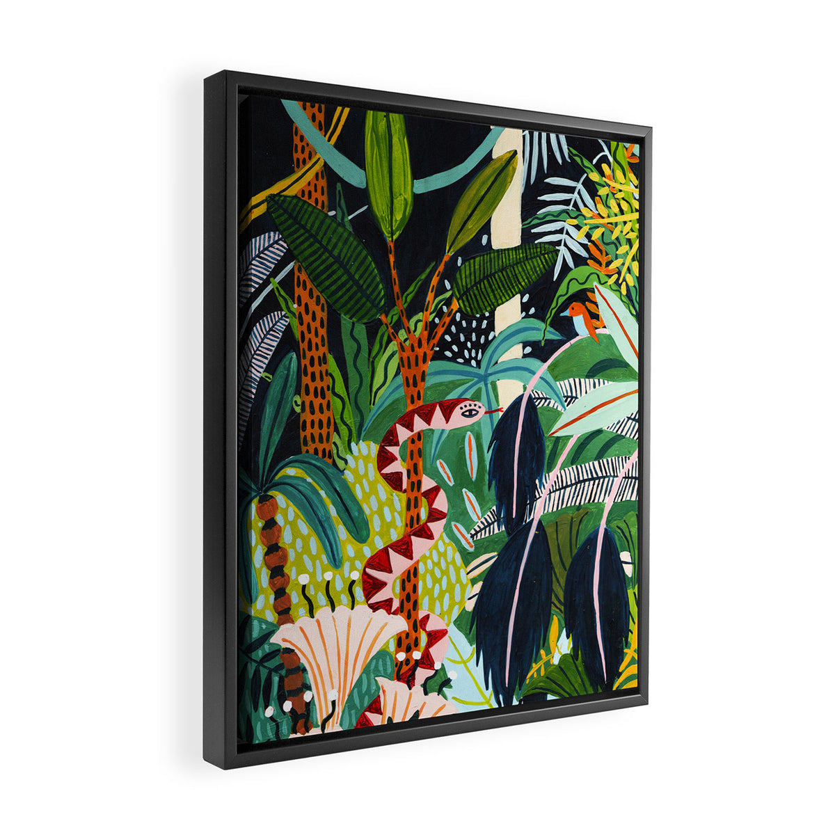 The Jungle at Midnight Framed Canvas Print Gallery Image 2