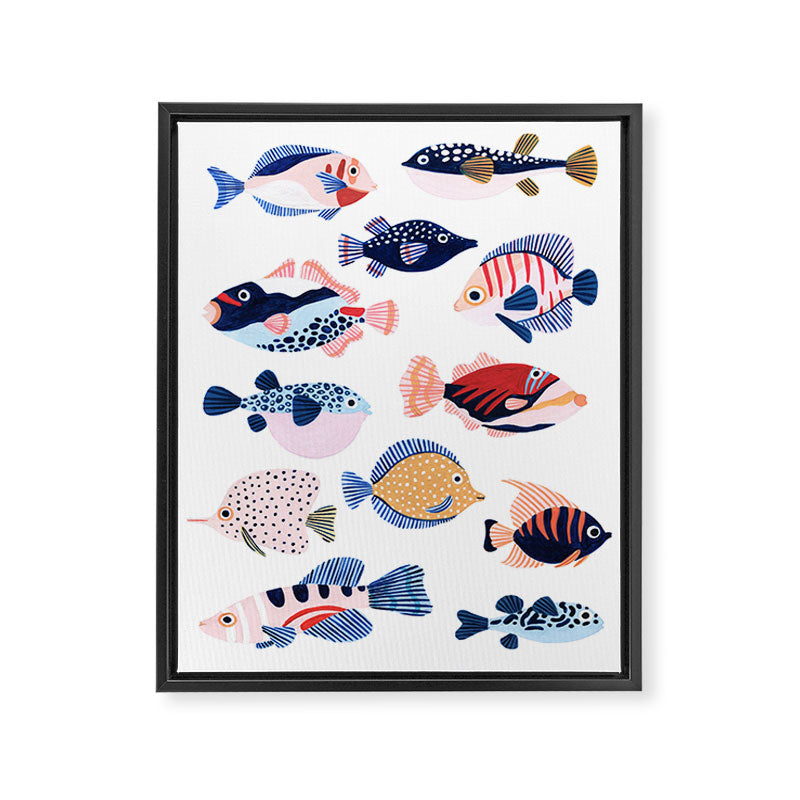 Tropical Fiji Fish Framed Canvas Print Gallery Image 6
