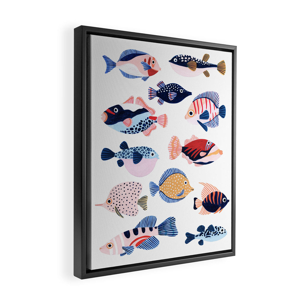 Tropical Fiji Fish Framed Canvas Print Gallery Image 2