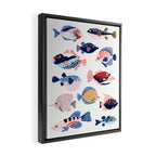Tropical Fiji Fish Framed Canvas Print Gallery Image 2