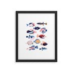 Tropical Fiji Fish Framed Art Print Gallery Image 5