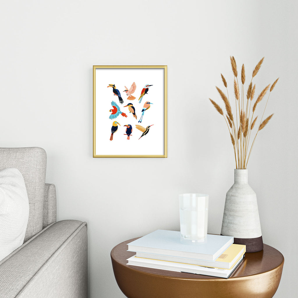 Tropical Jungle Birds Framed Art Print Gallery Image 2