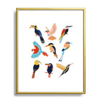 Tropical Jungle Birds Framed Art Print Gallery Image 89