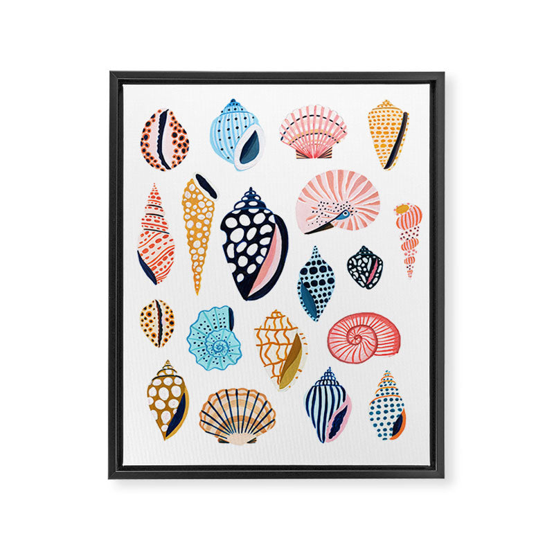 Under the Sea Shells Framed Canvas Print Gallery Image 6