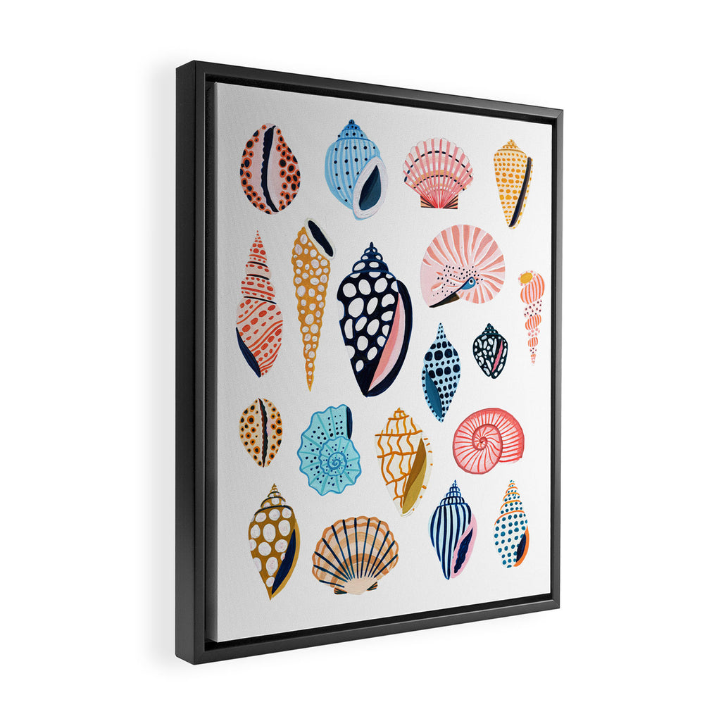 Under the Sea Shells Framed Canvas Print Gallery Image 2
