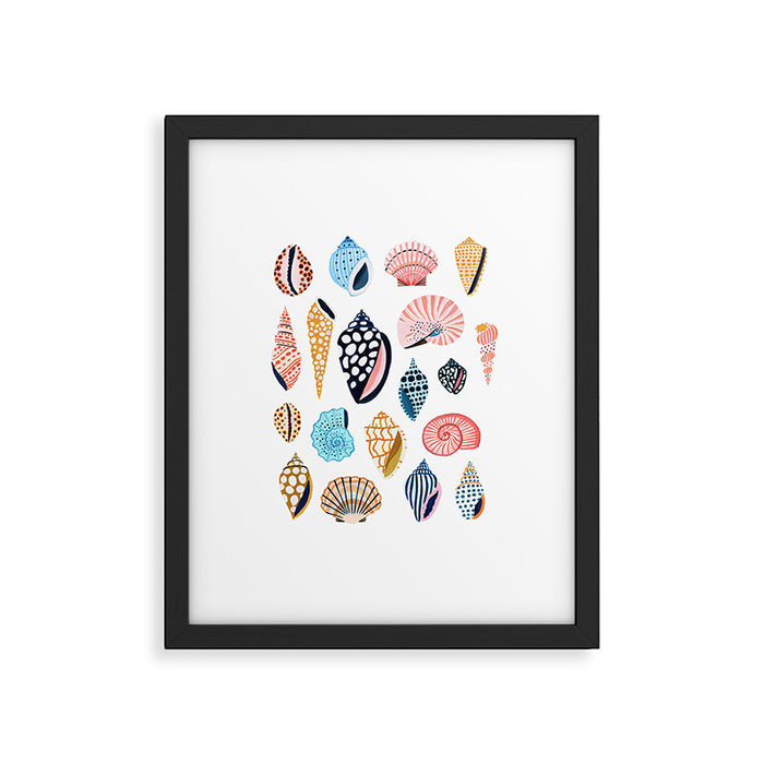 Under the Sea Shells Framed Art Print Gallery Image 1