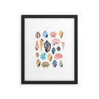 Under the Sea Shells Framed Art Print Gallery Image 4