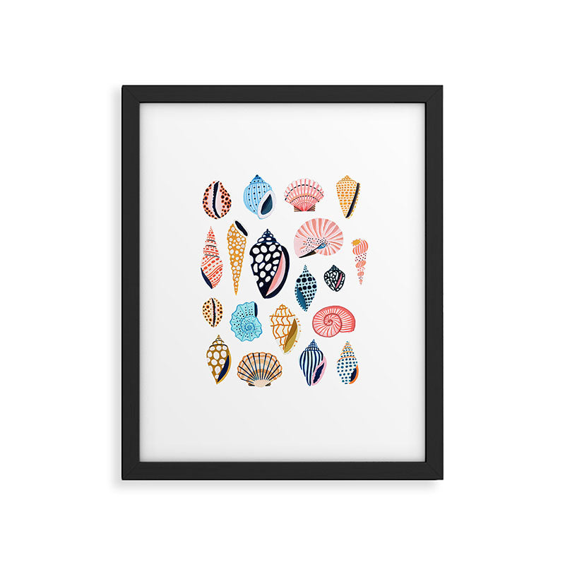 Under the Sea Shells Framed Art Print Gallery Image 4
