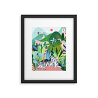 White Bengal Tiger Framed Art Print Gallery Image 4