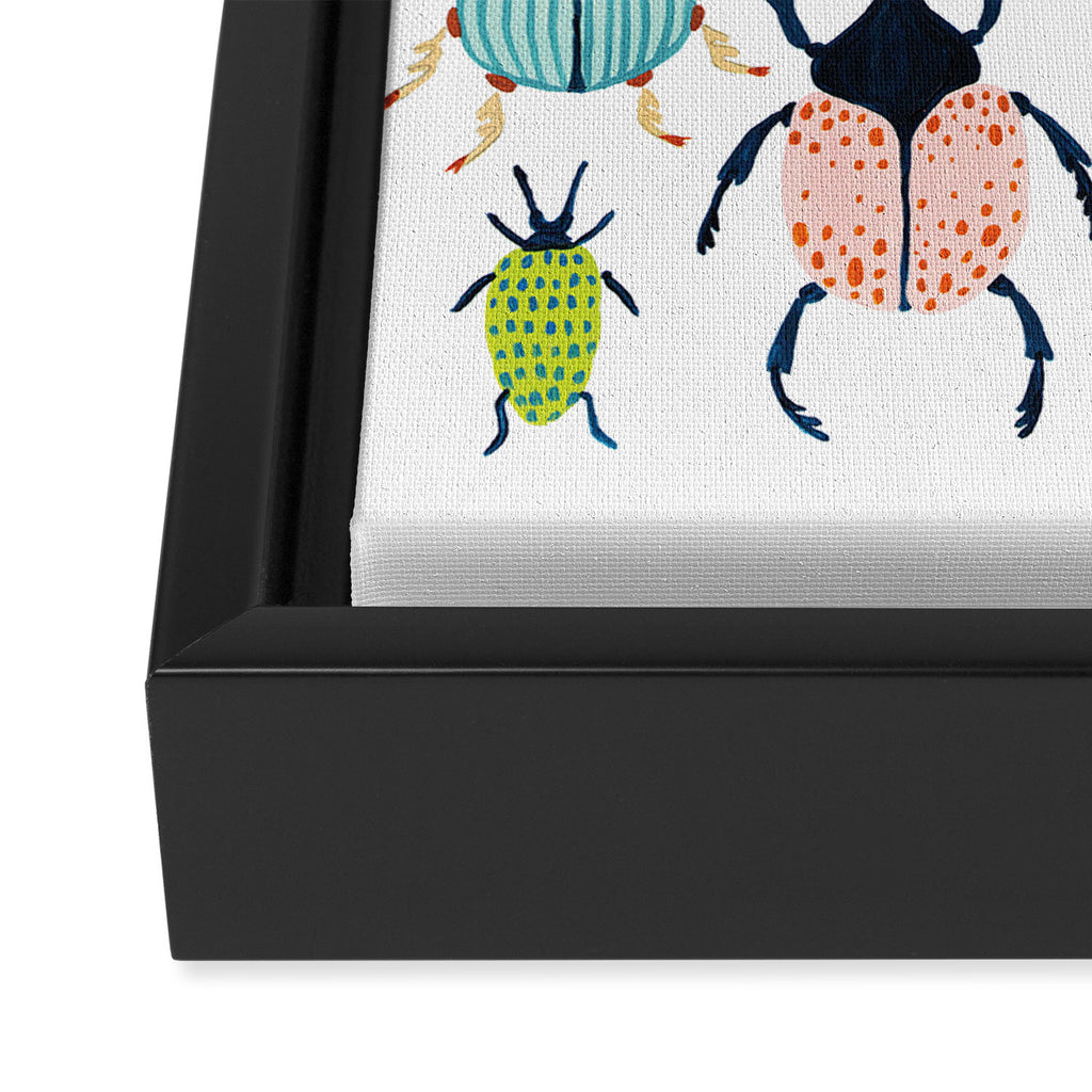 Woodland Beetles Framed Canvas Print Gallery Image 3