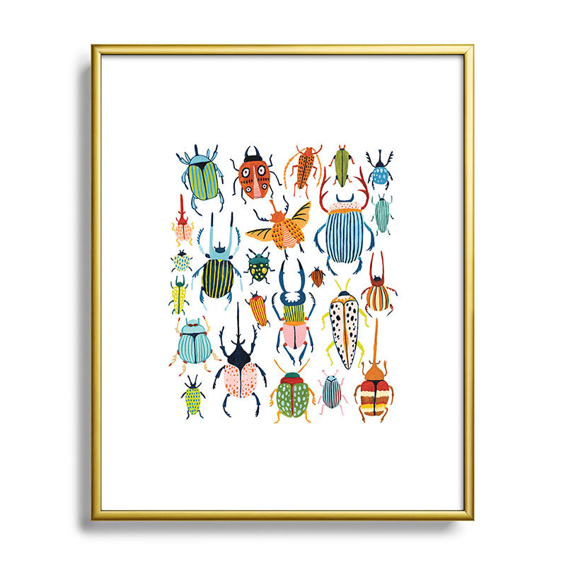 Woodland Beetles Framed Art Print Gallery Image 89