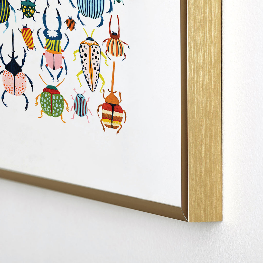 Woodland Beetles Framed Art Print Gallery Image 4