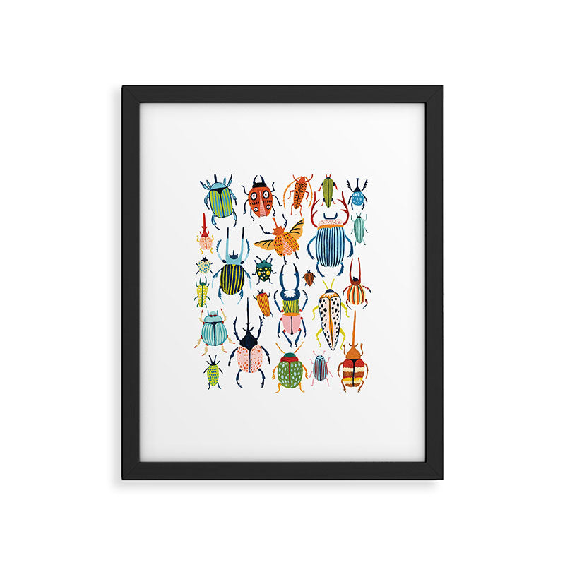 Woodland Beetles Framed Art Print Gallery Image 4