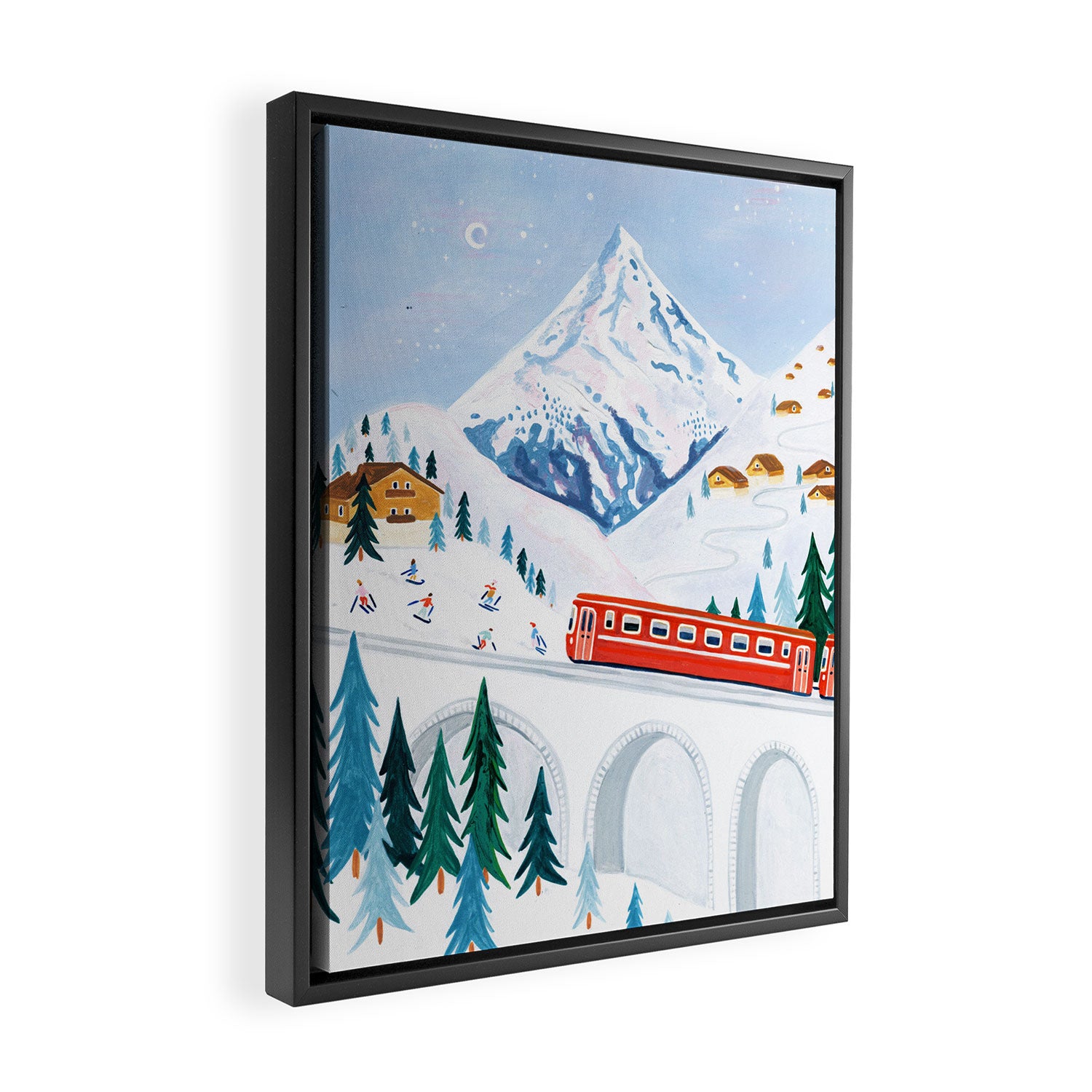 Zermatt, Switzerland Framed Canvas Print Gallery Image 2