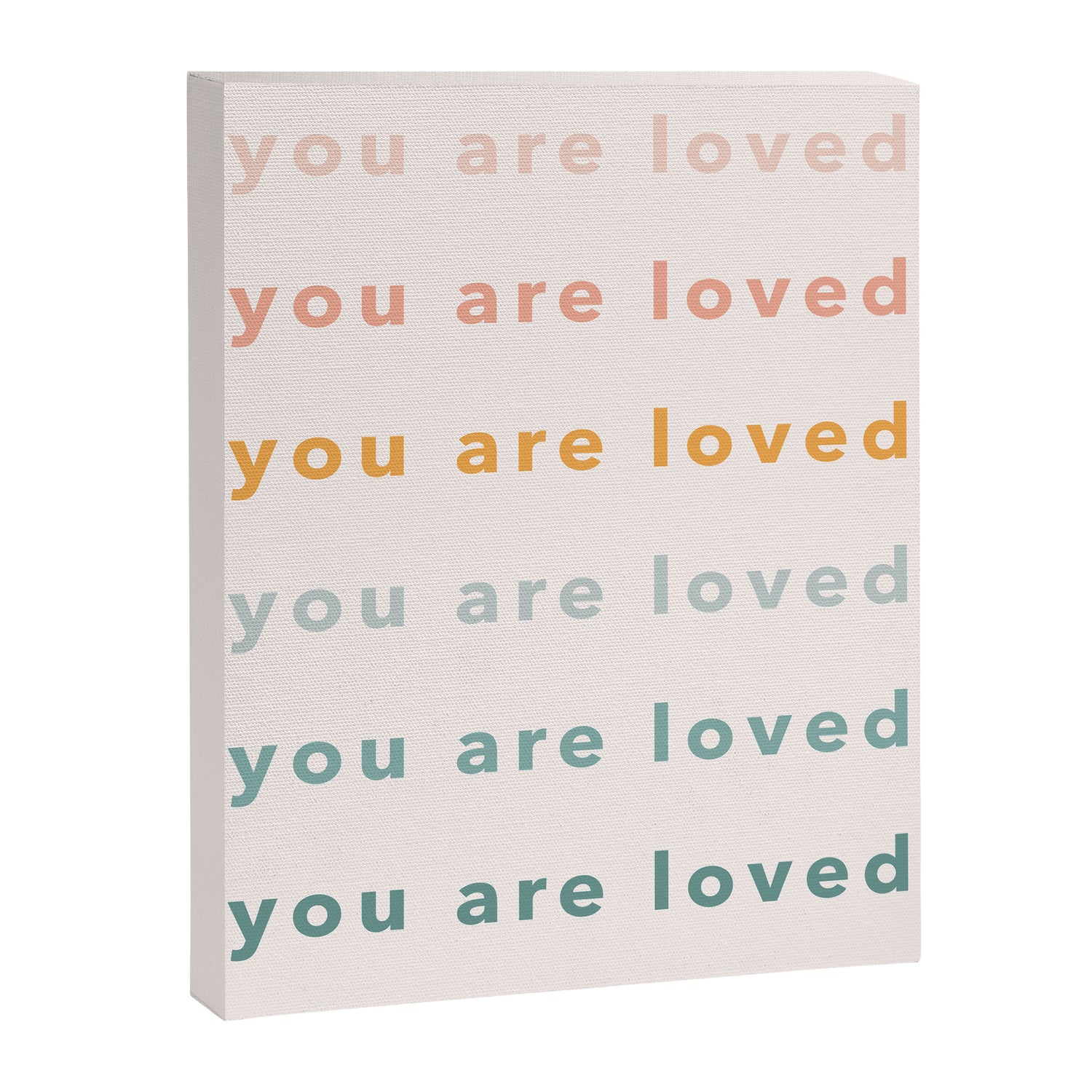 you are loved rainbow  Canvas Print Gallery Image 6