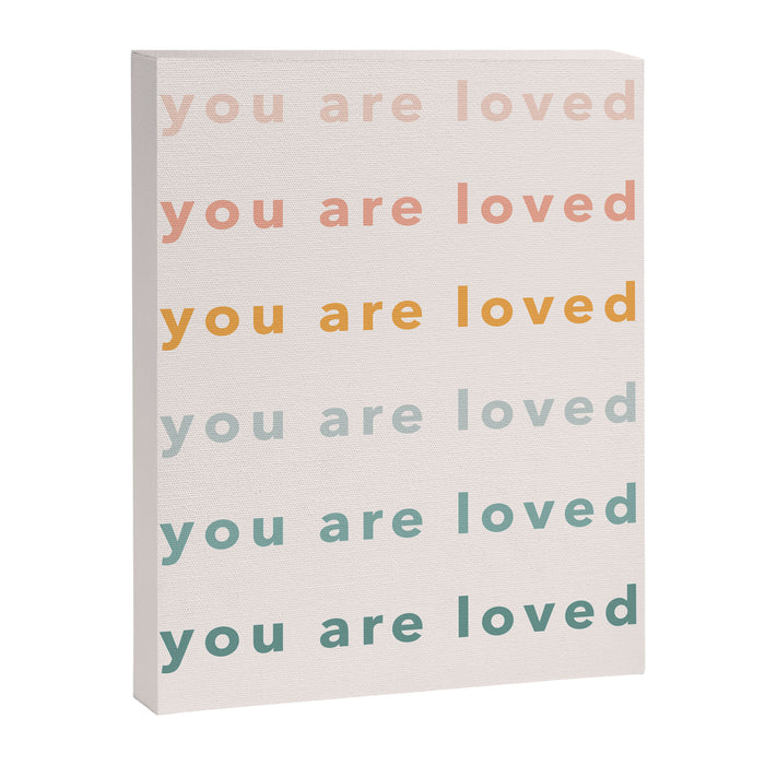 you are loved rainbow  Canvas Print Gallery Image 1