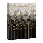 Black and White Gradient Cubes Canvas Print Gallery Image 8