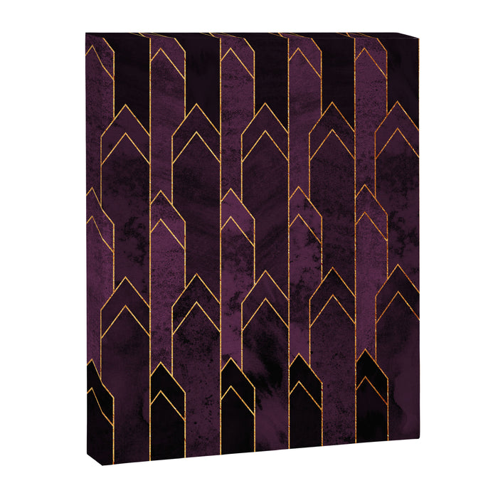 Pretty Purple Plum Geo Crystals Canvas Print Gallery Image 1