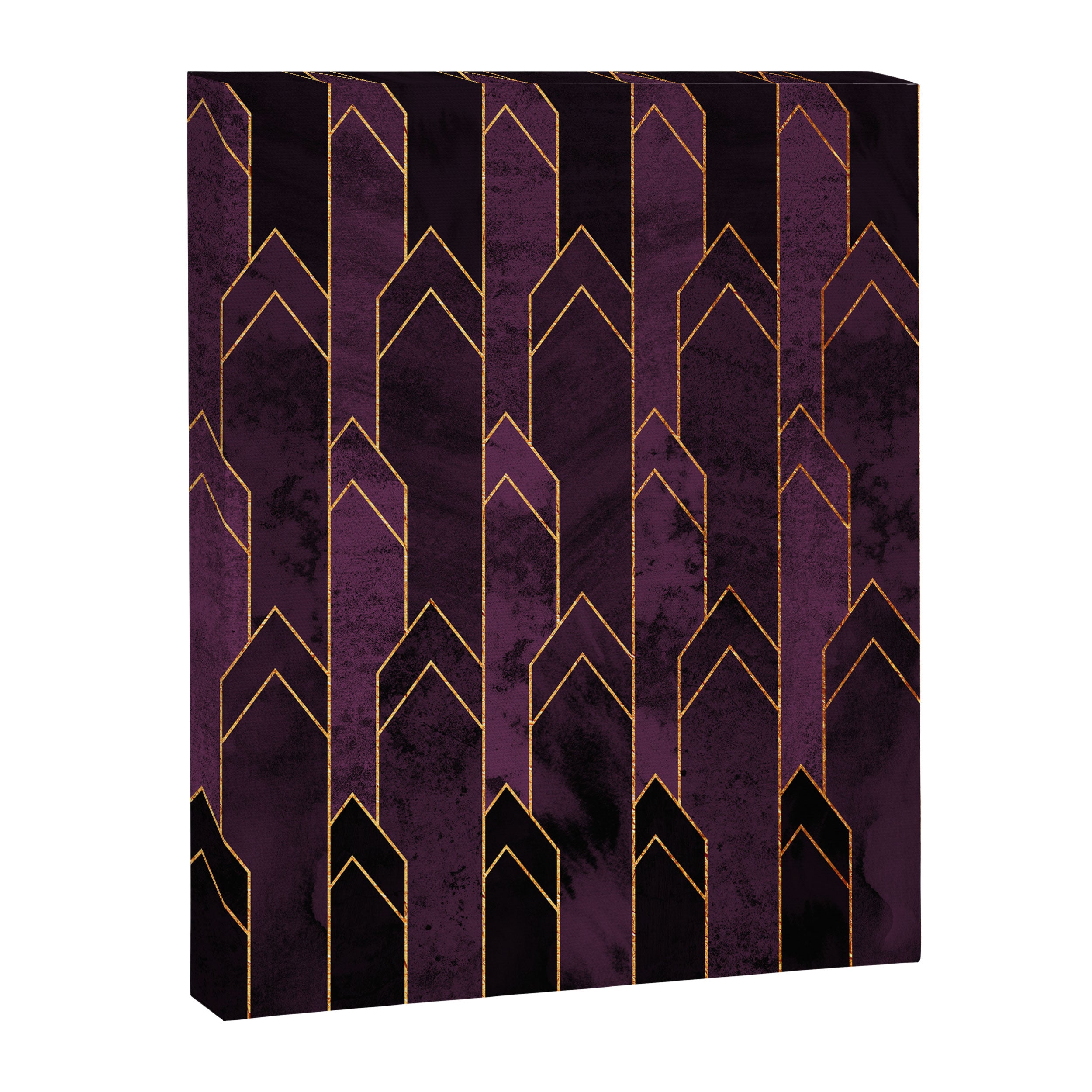 Pretty Purple Plum Geo Crystals Canvas Print Gallery Image 8