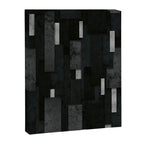 Silver and Black Urban Charcoal Spires Canvas Print Gallery Image 8