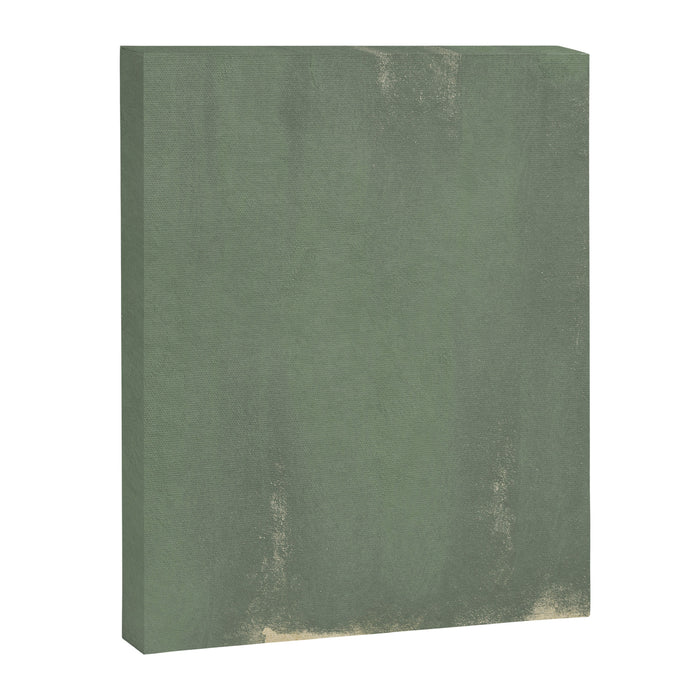 Minimal Abstract Green Colorfield Painting 01 Canvas Print Gallery Image 1