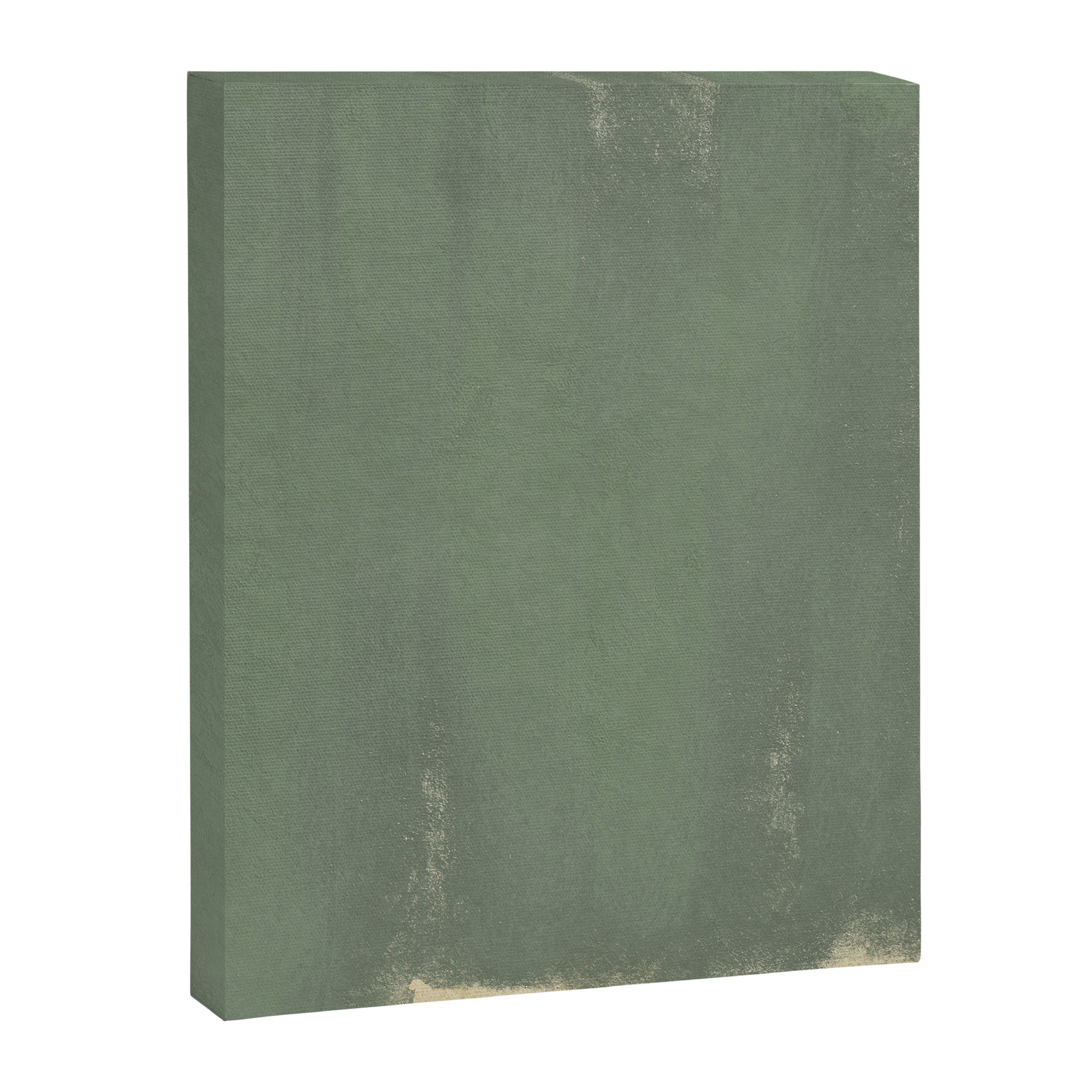 Minimal Abstract Green Colorfield Painting 01 Canvas Print Gallery Image 6