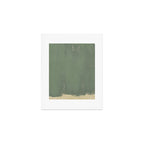 Minimal Abstract Green Colorfield Painting 01 Art Print Gallery Image 1