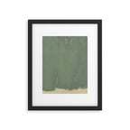 Minimal Abstract Green Colorfield Painting 01 Framed Art Print Gallery Image 4